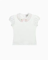Ballerina Embroidered Jersey Top