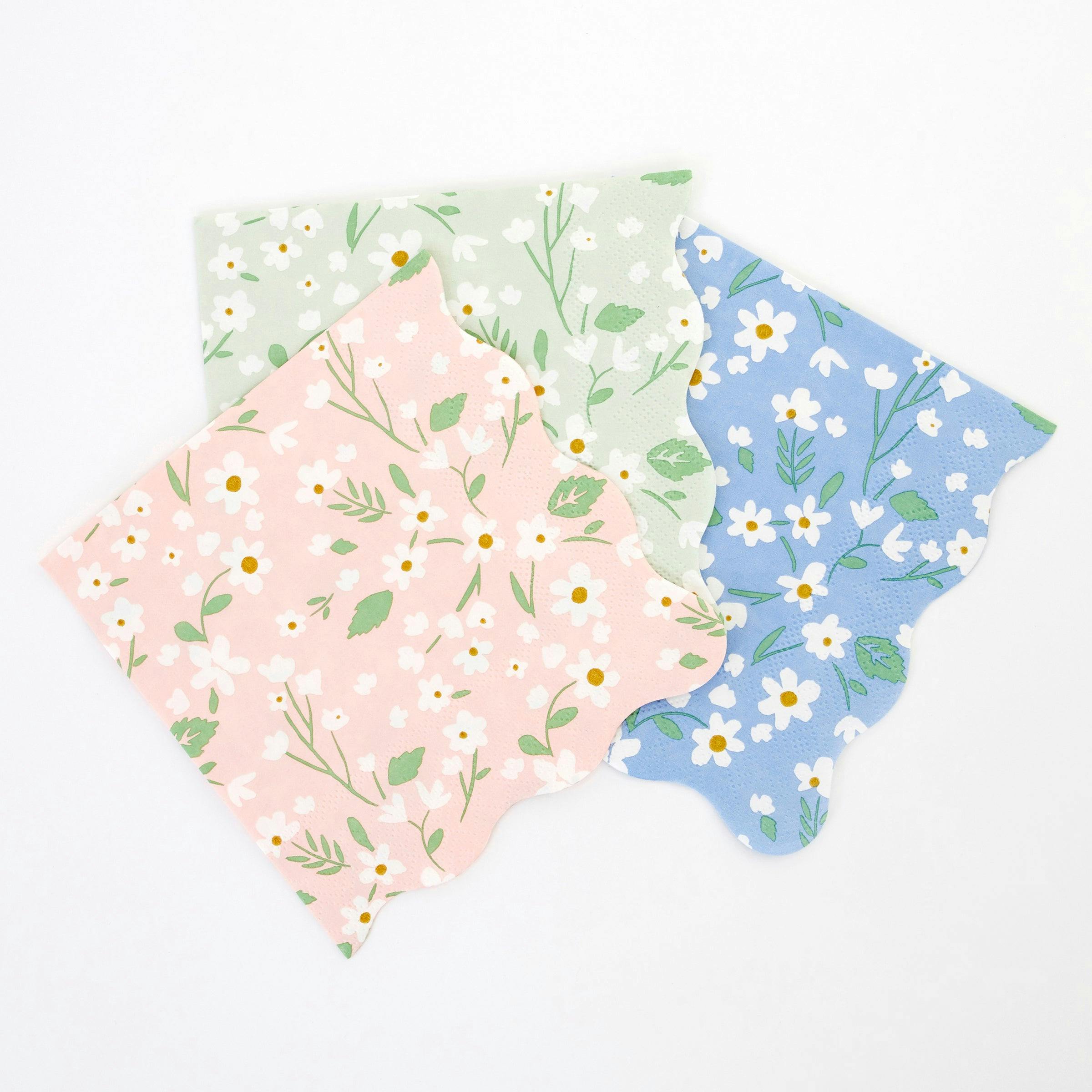 Set of 20 Ditsy Floral Large Napkins