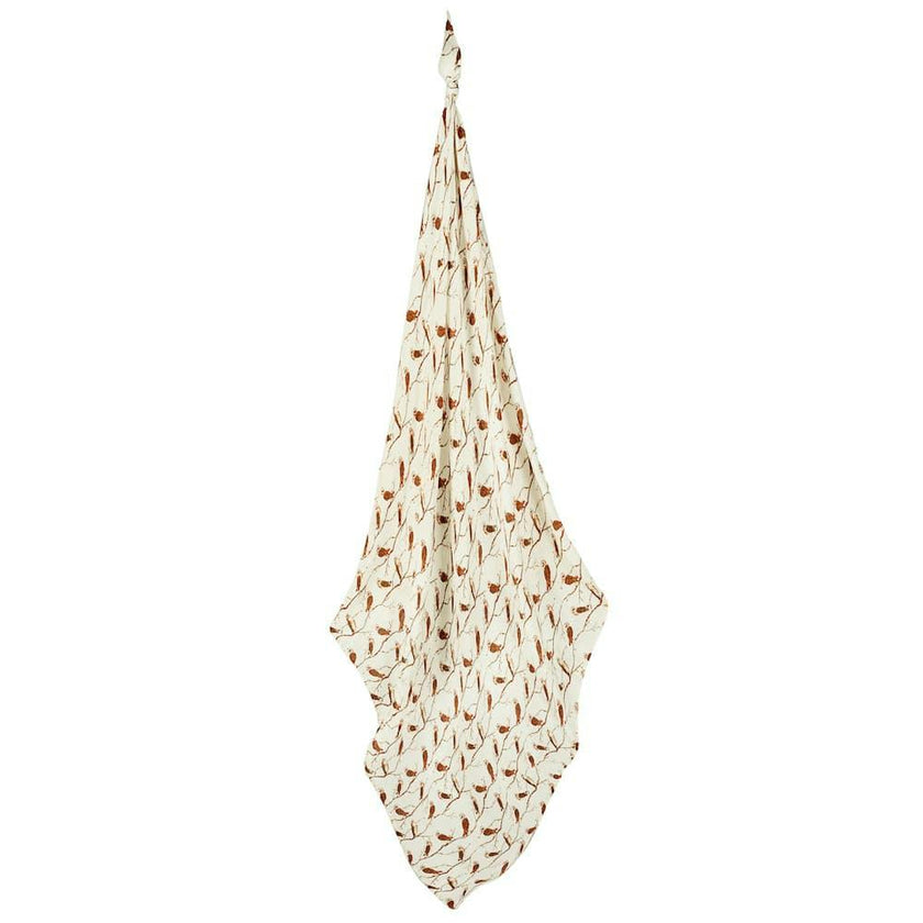 Owl Bamboo Muslin Swaddle Blanket