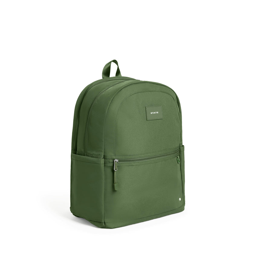 Kane Double Pocket Large Backpack, Olive
