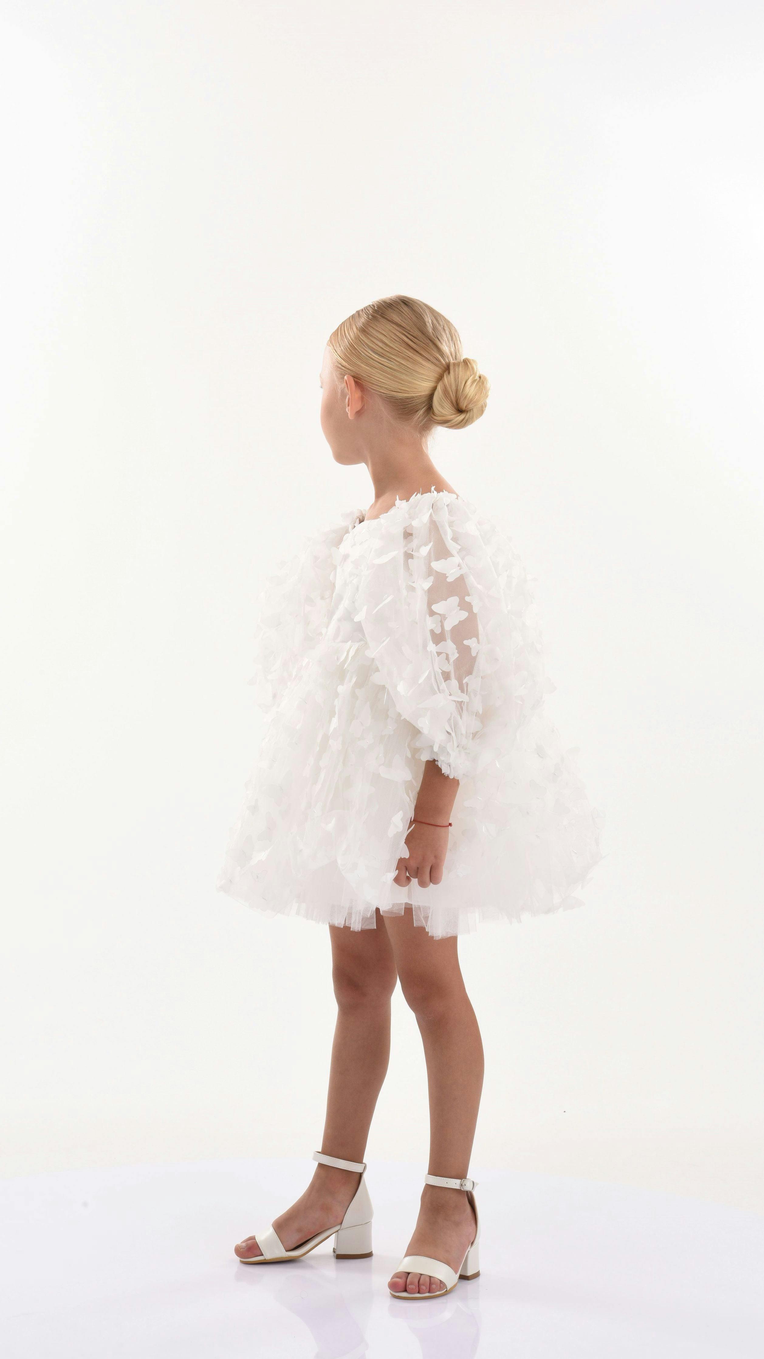 White Bell Mariposa Dress