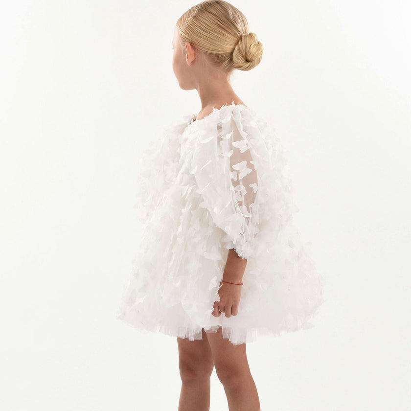 White Bell Mariposa Dress