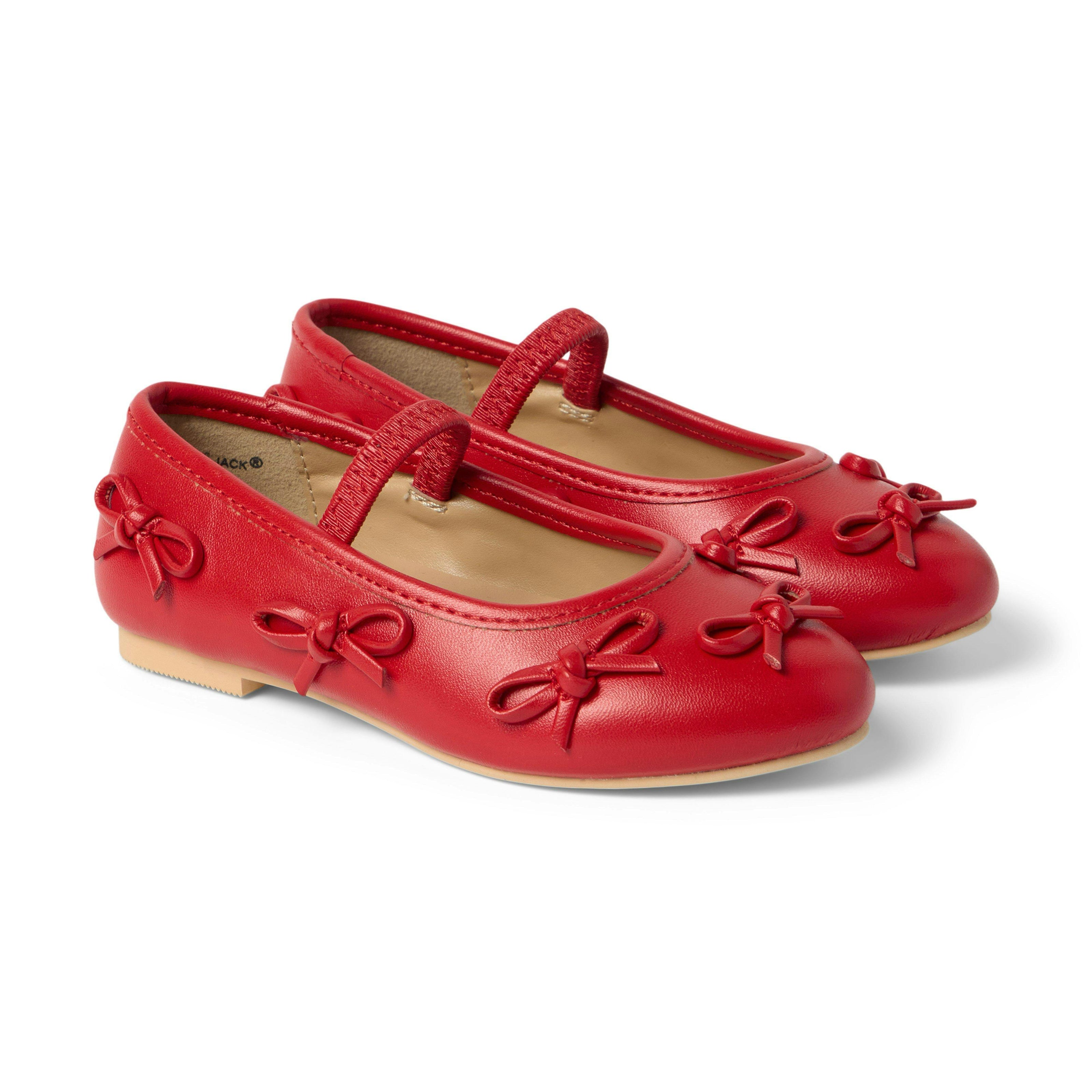 Bow Ballet Flat, red