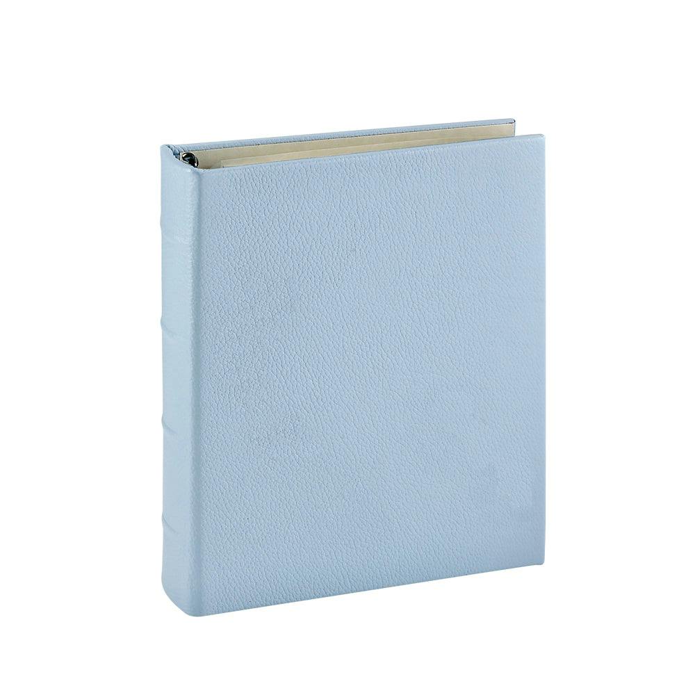 Medium Clear Pocket Pebble Grain Leather Photo Album