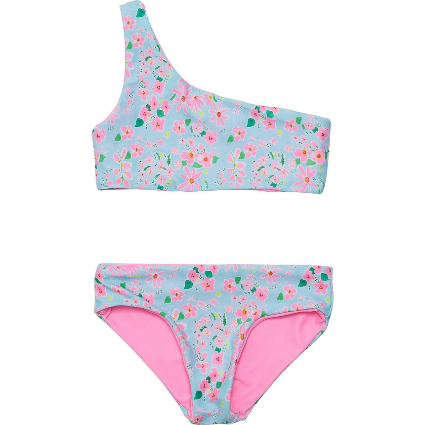 Daisy Chain One Shoulder Reversible Bikini
