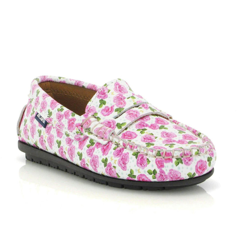 Penny 032 Walker Moccasins, Roses Printed Leather