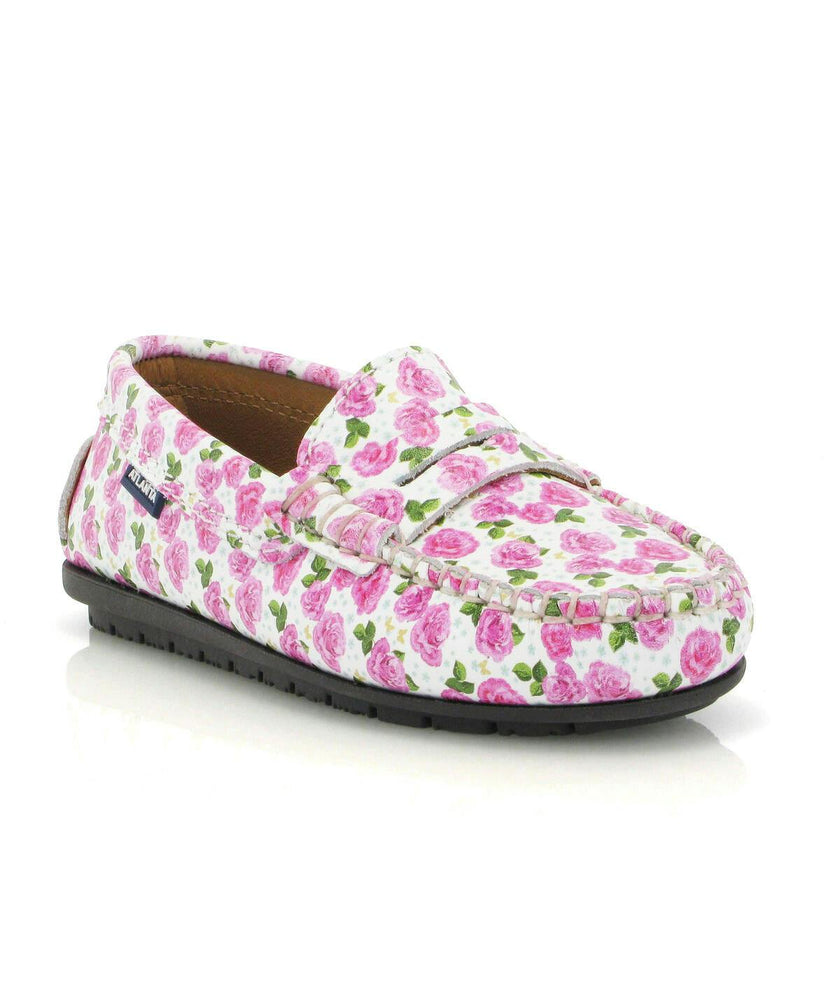 Penny 032 Walker Moccasins, Roses Printed Leather