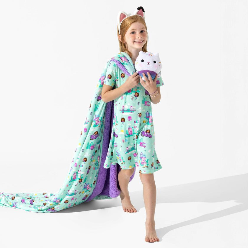 Gabby's Dollhouse: Cat Francisco Bamboo Girls' Short Sleeve Dress
