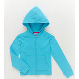 Girls Rib Hoodie in Cloud Blue, Blue