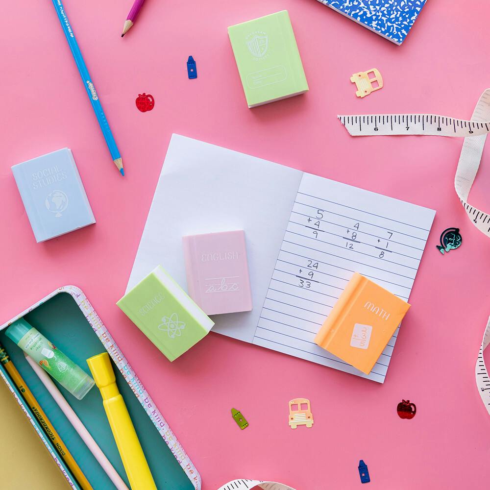 Smarty Pants Book Erasers - 4 Color Options