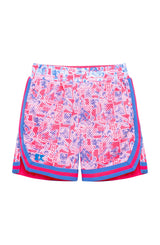 drippy print basketball short