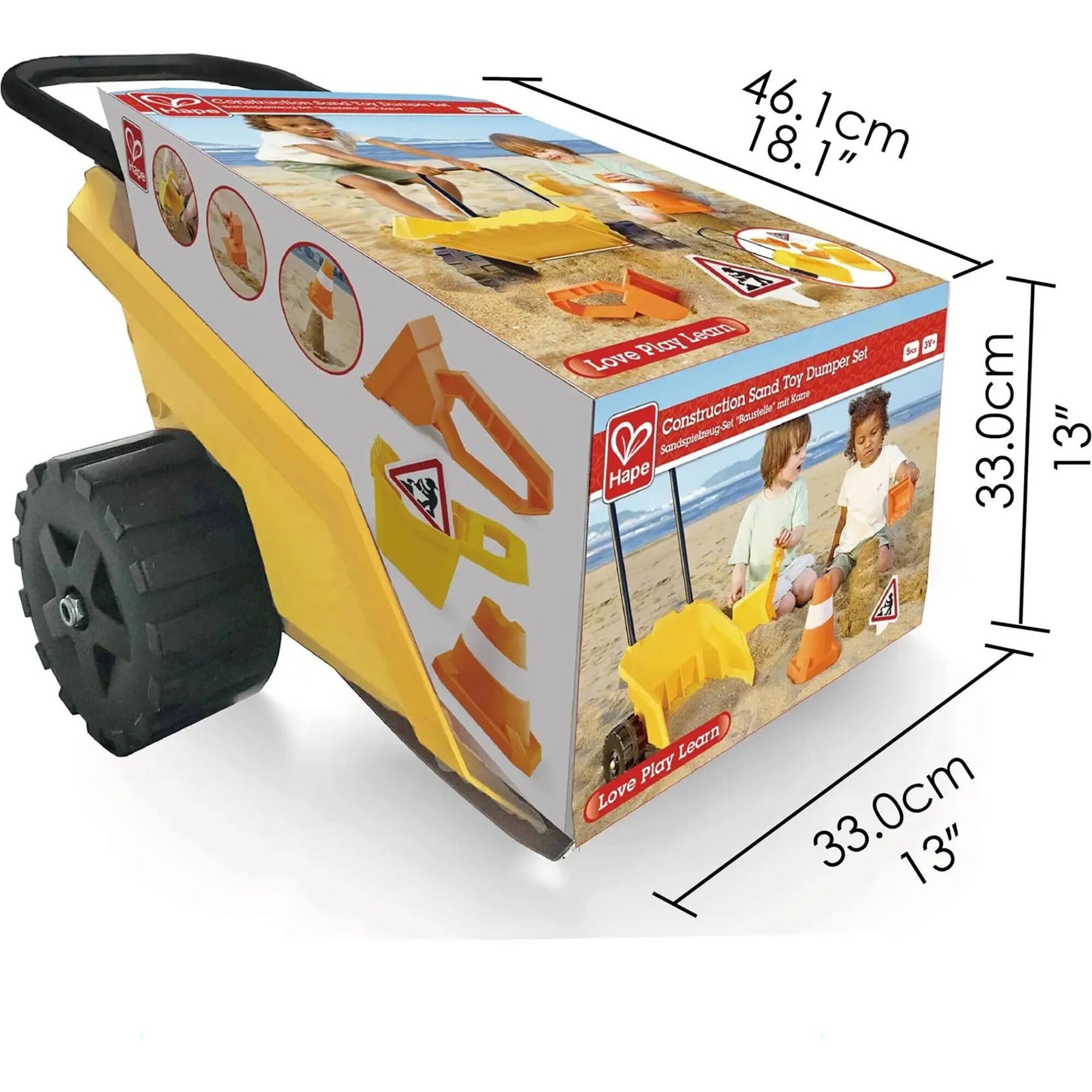 Construction Sand Toy Dumper Set - 5pc Beach & Sand Toy Set