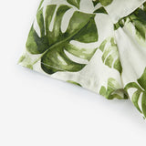 Island Leaf Ruffle Dress & Bloomers