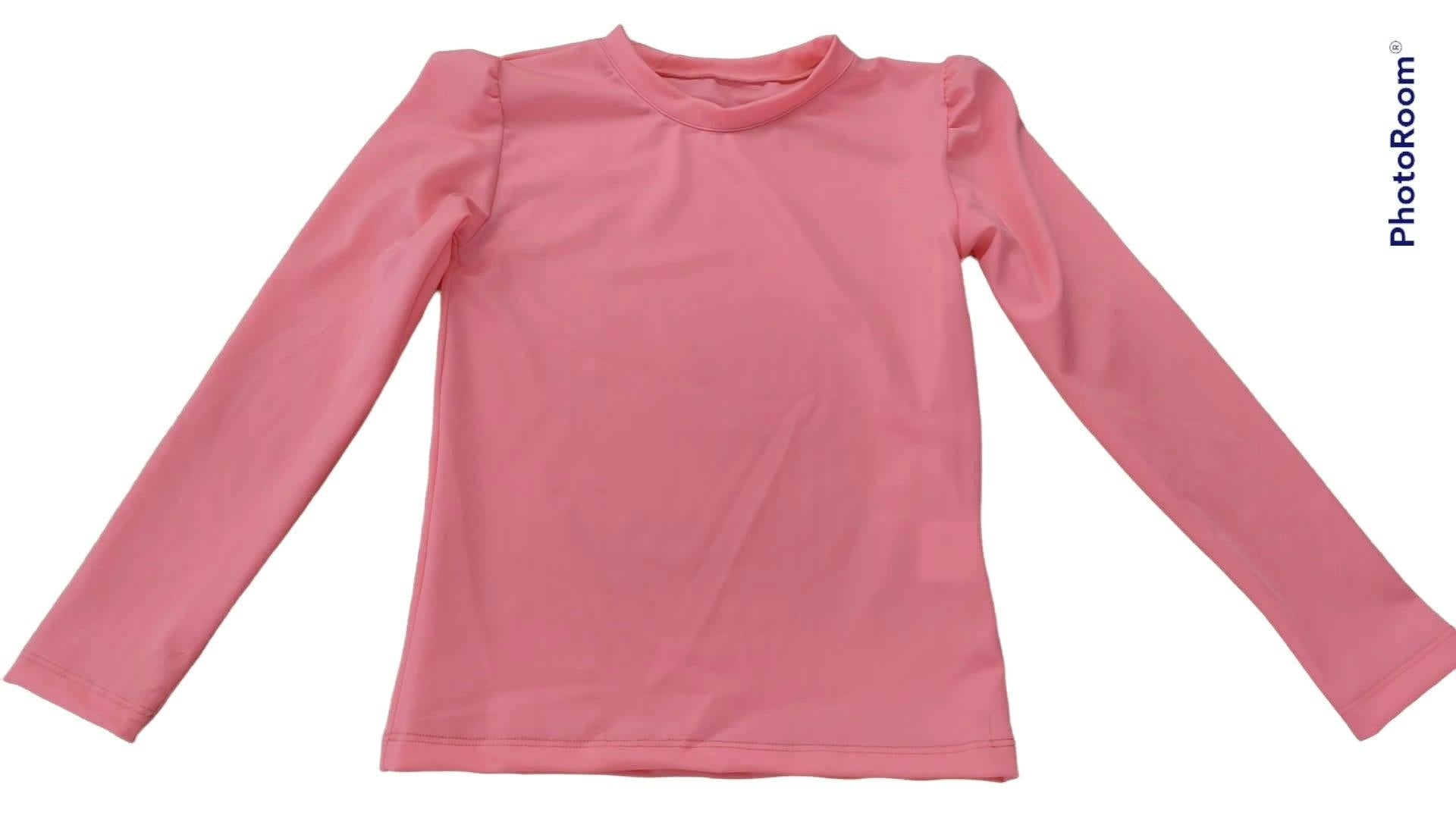 Girls RASH GUARD SHIRT NEW ORIGAMI PINK