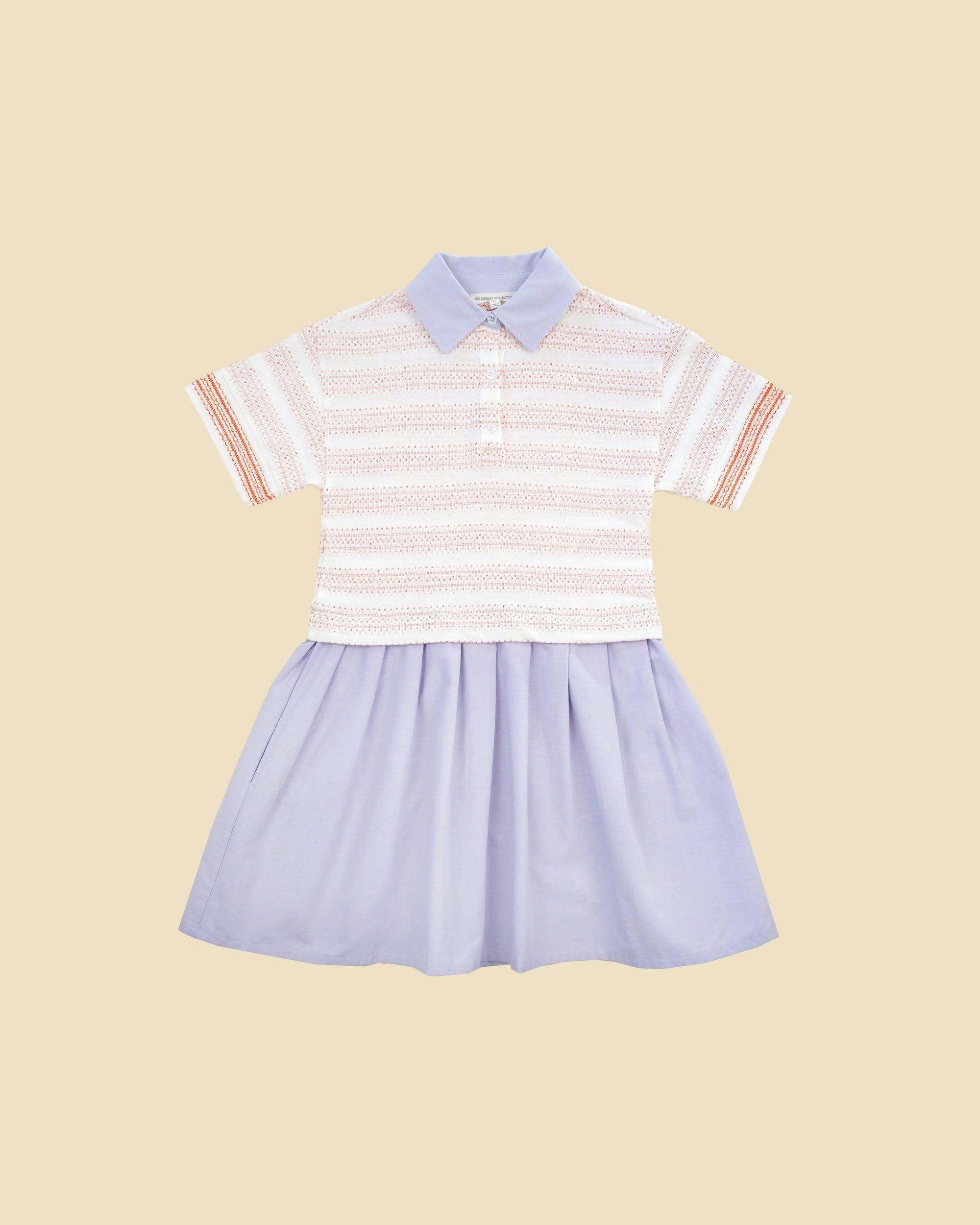 Organic Pleated Polo Dress