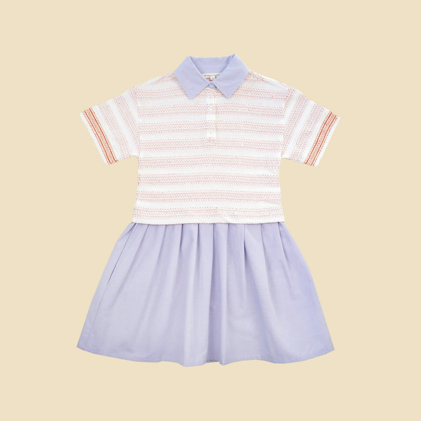 Organic Pleated Polo Dress