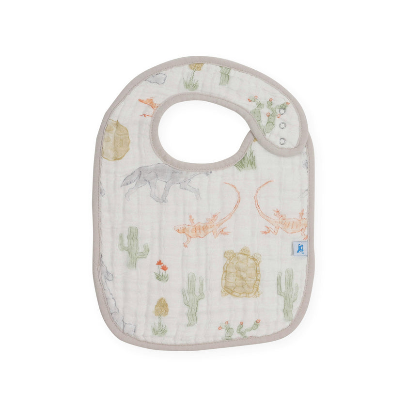 Cotton Muslin Classic Bib 3 Pack - Adobe Checker