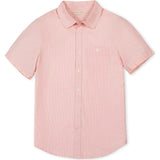 Organic Short Sleeve Seersucker Shirt, Pink