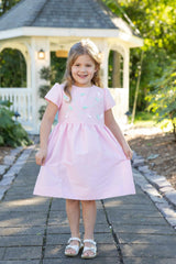 Dupioni Dress With Flower Vines