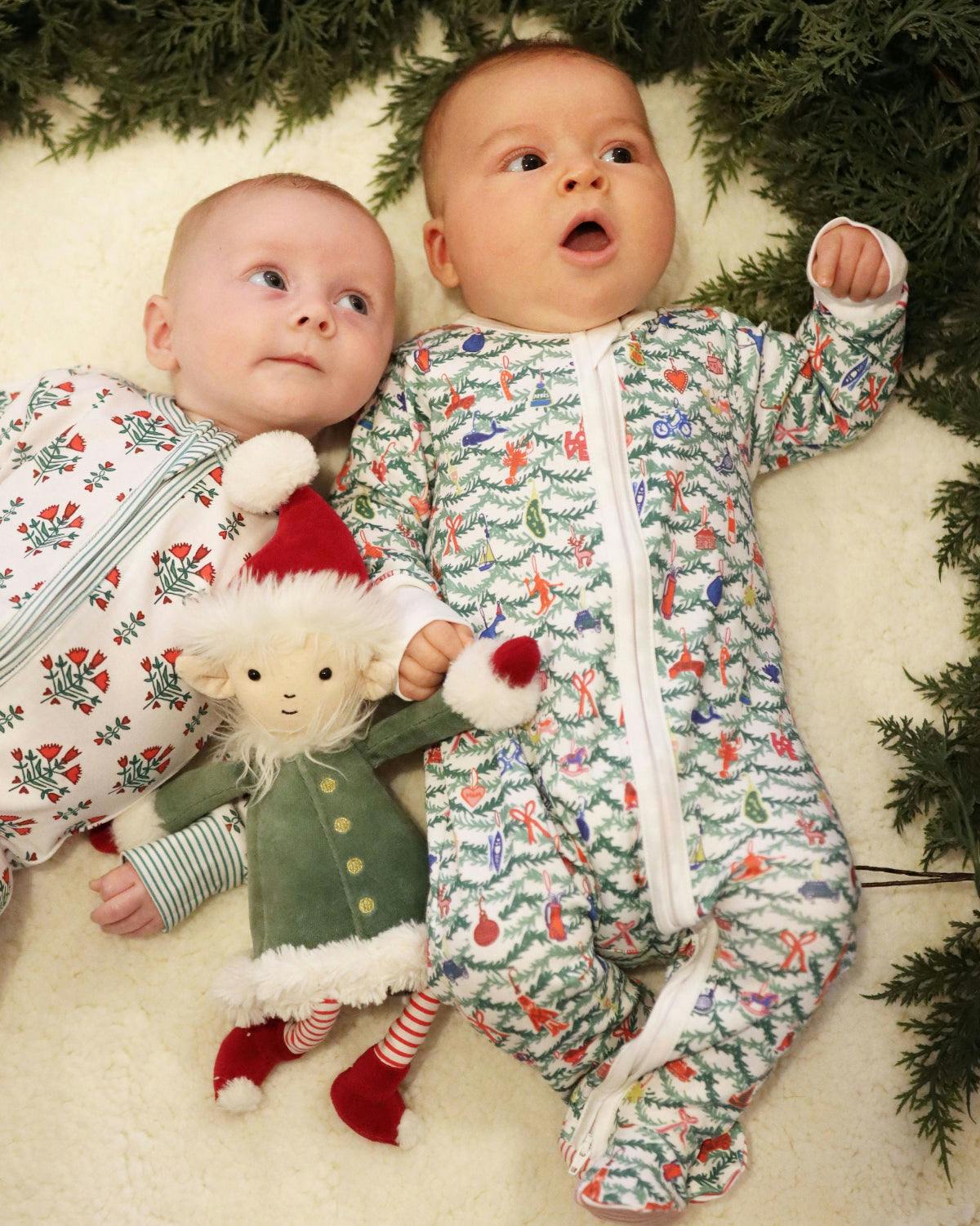Oh Christmas Tree Zip Baby Onesie