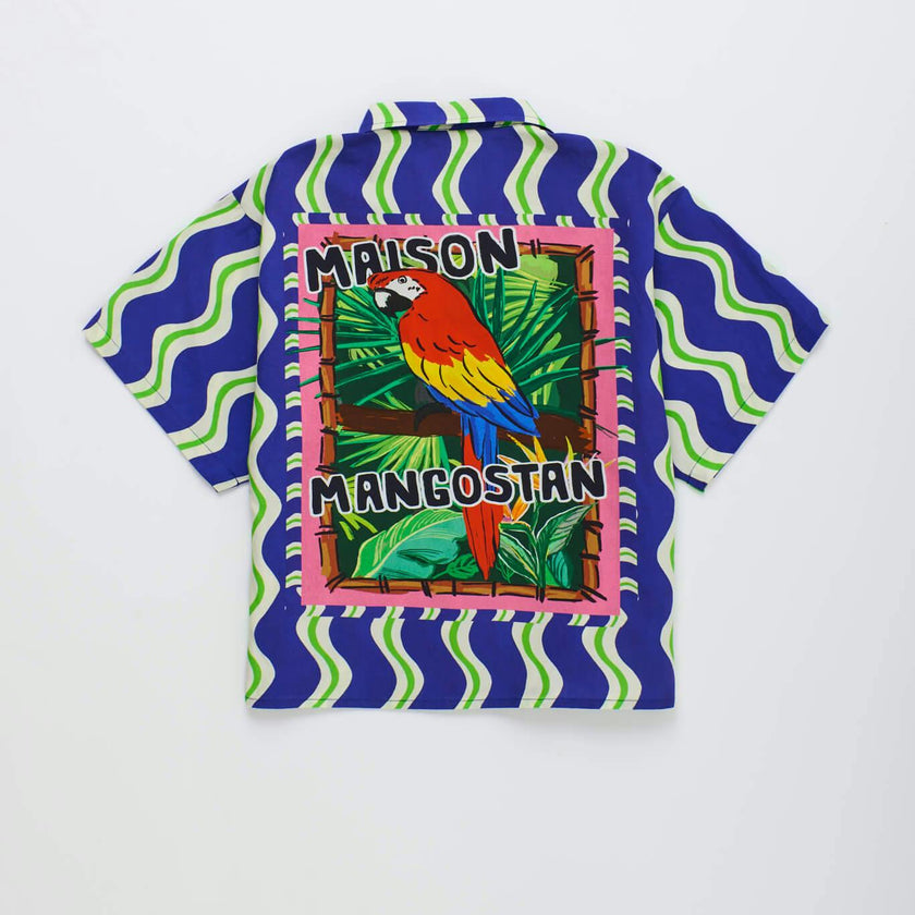 LOROS WAVY SHIRT BLUE