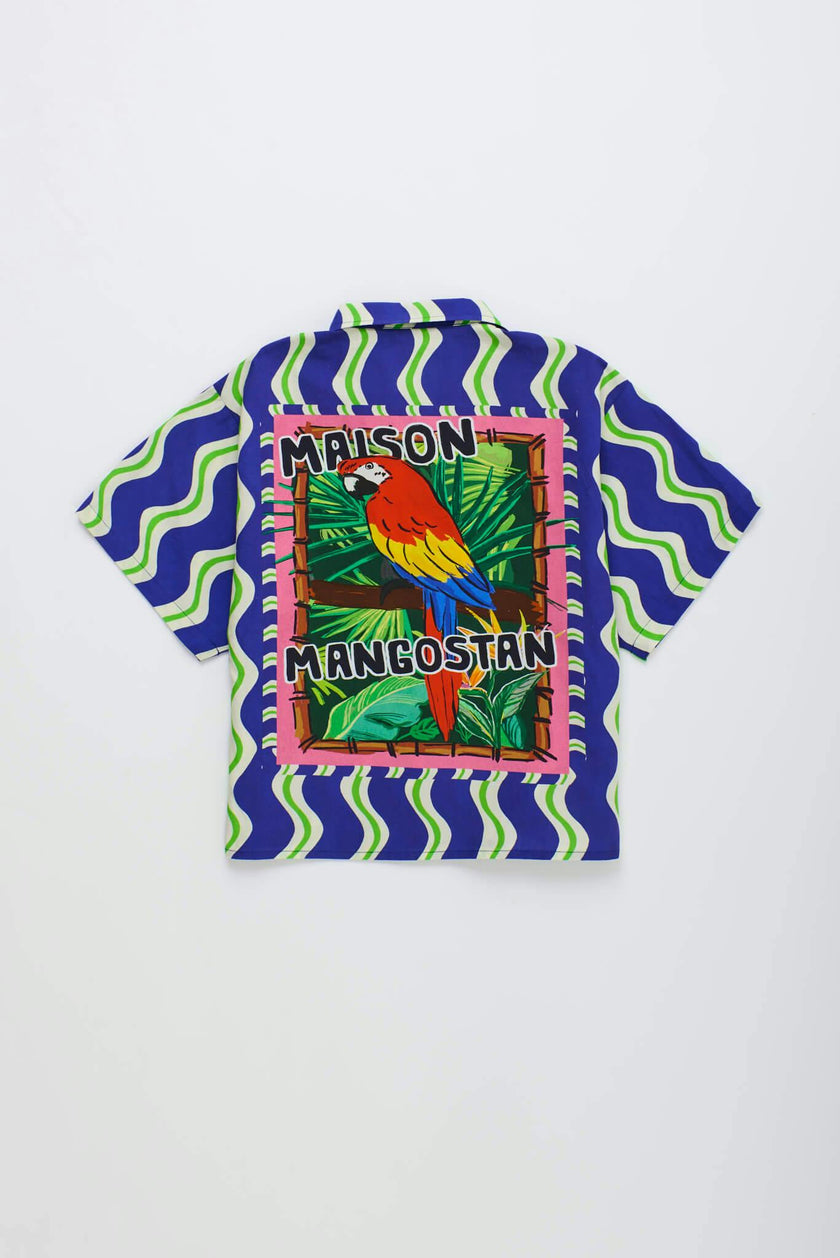 LOROS WAVY SHIRT BLUE