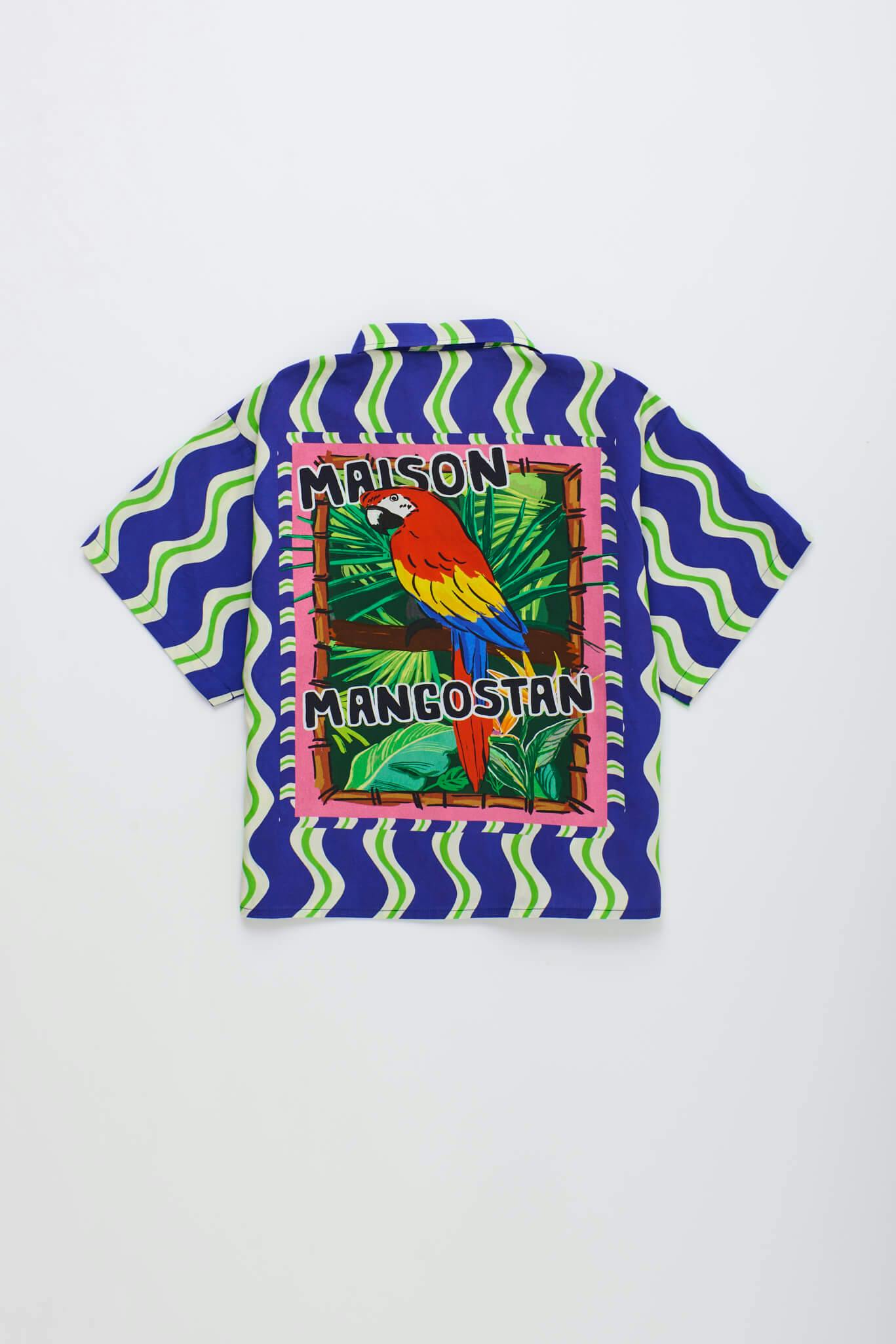 LOROS WAVY SHIRT BLUE
