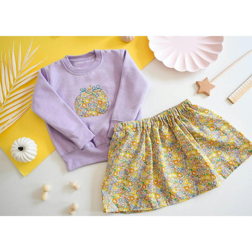 Liberty of London Childrens Elasticated Skirt, Michelle Yellow
