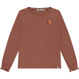 Ribbed Lettuce Edge Long Sleeve T-Shirt