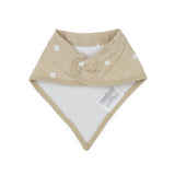 Cotton Muslin + Fleece Bandana Bib 4 Pack - Mauve Stripe