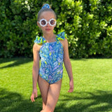 Lexi One Piece - Palm Neon Print