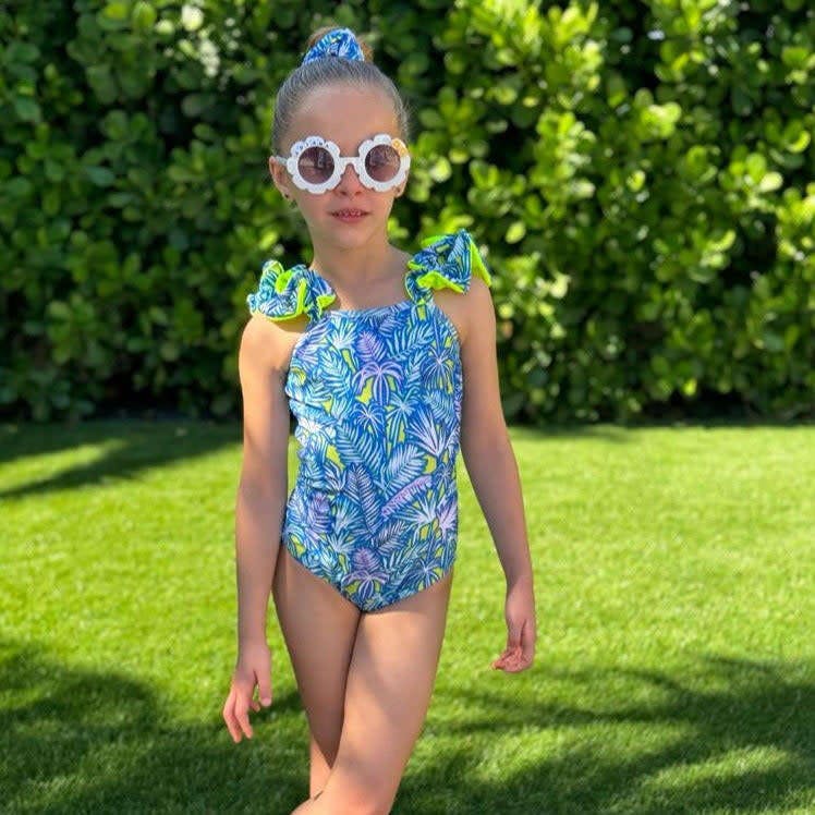 Lexi One Piece - Palm Neon Print