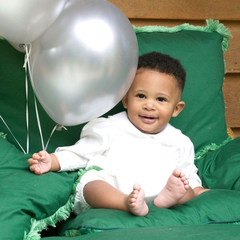 Lace Trim Babysuit