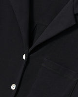 The Olivia Wide Leg Pima Pajama Set in Black