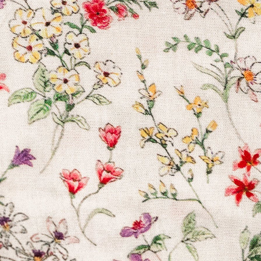 Wildflower Waltz Timeless Floral Ruffle Zipper