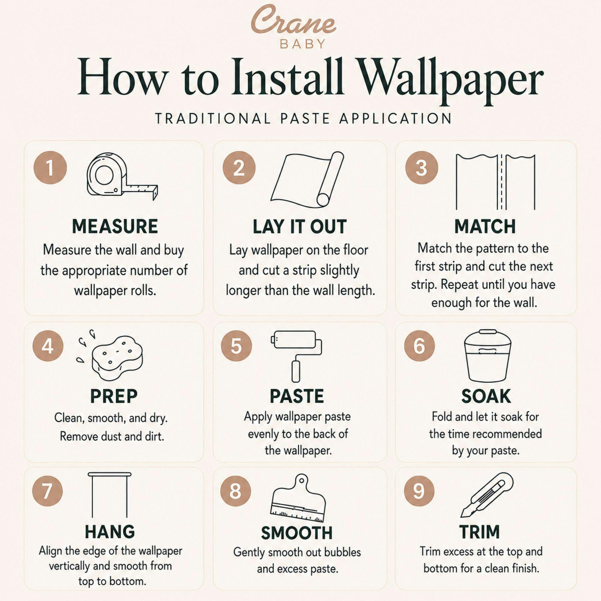 Violet Wildflower Nursery Wallpaper