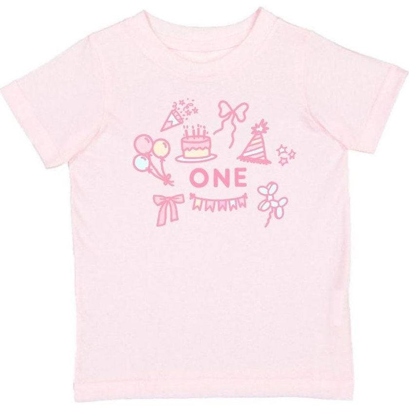 1st Birthday Icon Short Sleeve T-Shirt - Ballet