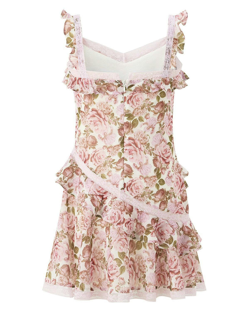 Camellia Frill Mini Dress