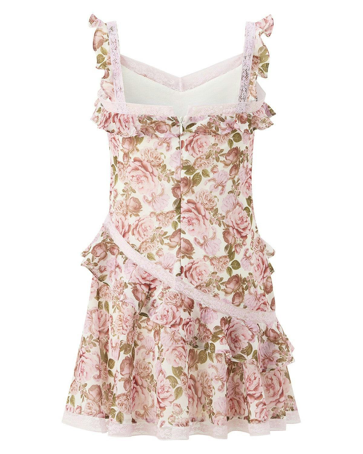 Camellia Frill Mini Dress