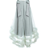 Violeta Sleeveless Ruffle Overlay Dress