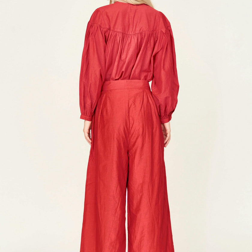 Calistoga Pant in Red