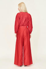 Calistoga Pant in Red