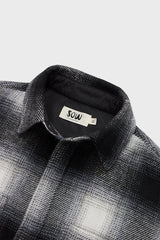 Elongated Oversized Plaid Shirt Jacket