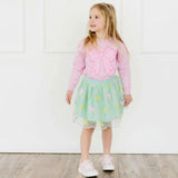 Pink Bow Sequin Patch Sweatshirt
