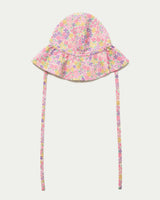 Bonnie Hat Cap - Emma Floral Purple