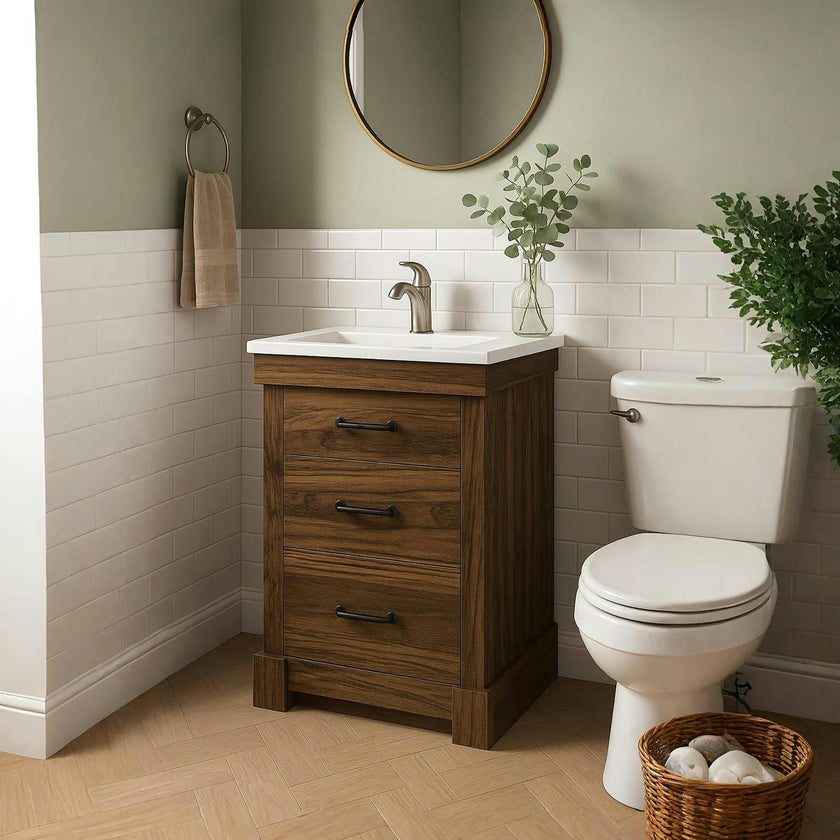 Teamson Home Donovan 24" Single Bathroom Vanity with Two Drawers
