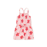 Smocked Strappy Romper, Rock Floral