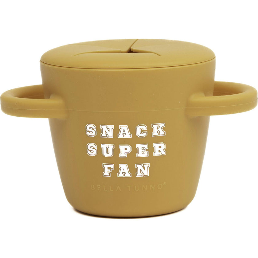 Snack Super Fan Happy Silicon Snacker Cup With Lid