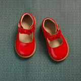 Toddler Bow Mary Jane | Red Leather