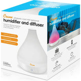 0.35 Gal. 2-in-1 Ultrasonic Cool Mist Humidifier & Aroma Diffuser for Small Rooms